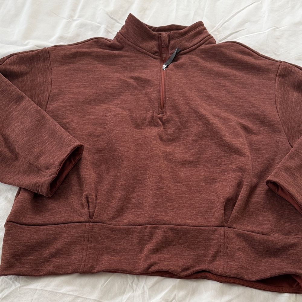 Athleta Brown Quarter-Zip Pullover - image 3